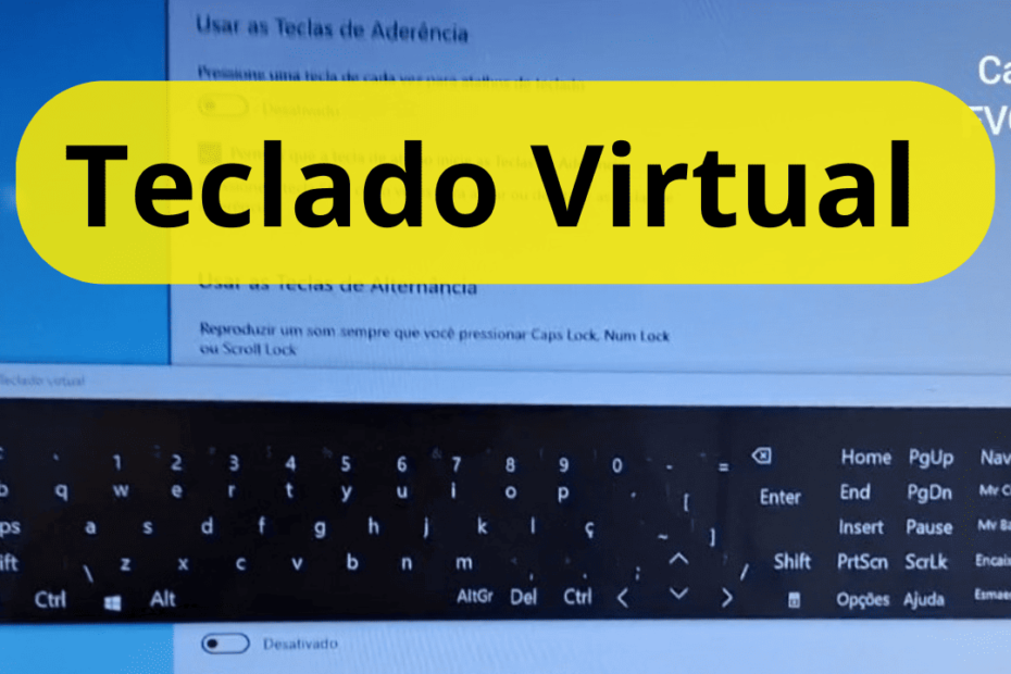 como ativar o teclado virtual do notebook