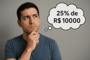 quanto é 25% de 10000